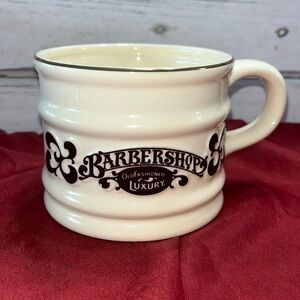 VTG BARBERSHOP Shaving Mug THICK STONEWARE "Old Fashioned Luxury"